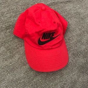 Nike hat. Good condition. Color red. Men or women
